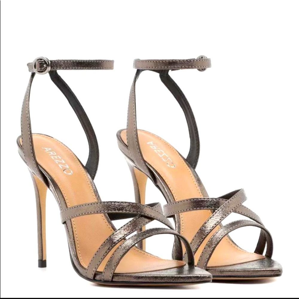 Arezzo Dark Metallic Color Sandal
